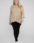 Eesome Plus Size Crew Neck Knit Sweater