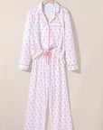 Bow Tie Shirt and Pants Pajama Set