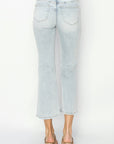 RISEN Full Size Mid Rise Cropped Flare Jeans