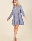 Corduroy Tiered Dress - Online Only