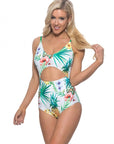 Pineapple Cutout One Piece Swimsuit