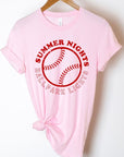 Summer Nights and Ballpark Lights Baseball Graphic