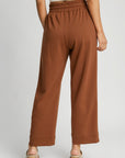 Umgee Full Size Drawstring Wide Leg Pants with Pockets