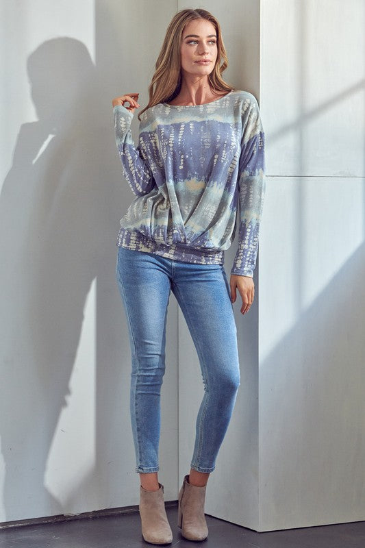 Tie Dye Print Sweatshirt - Online Only