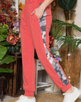 Celeste Design Full Size Camouflage Elastic Waist Sweatpants