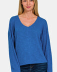 Zenana Dropped Shoulder Long Sleeve T-Shirt