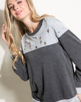 e Luna Distressed French Terry Sweatshirts