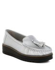 Larana Metallic Tassel Detail Loafers