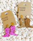 Glittered Up Cowgirl Earrings