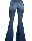 GJG Denim Logan Bell Bottom Jean in Dark - Inseam 32"