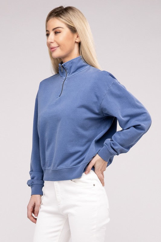 HYFVE Half Zip Long Sleeve Sweatshirt