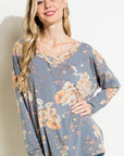 Floral Loose Fit Boxy Top