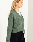 HYFVE Cute Mood Crop Shoulder Cropped Cardigan Sweater