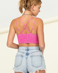 HYFVE Lean on Me Lace Cropped Cami Top