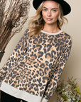 e Luna PLUS Cheetah Print Sweatshirt