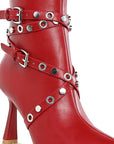 Jaunts Eyelets & Studs Harness Ankle Boots