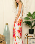 e Luna PLUS Floral Mix Tank Maxi Dress