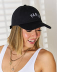 Zenana Embroidered City Baseball Cap