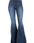 GJG Denim Logan Bell Bottom Jean in Dark Wash