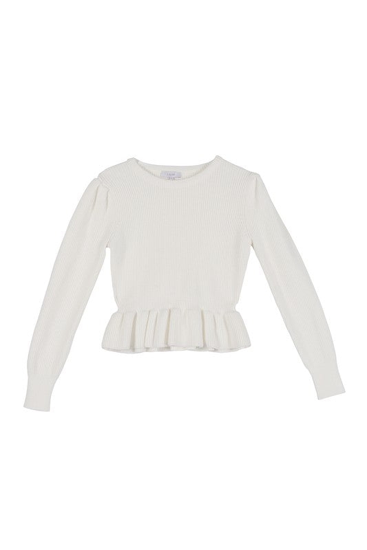 Lilou Peplum Sweater Top