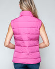 Snobbish Zip Up Turtleneck Vest with Pockets