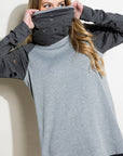 Distressed Terry Mix Tunic