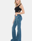 Judy Blue Full Size Tummy Control Cut Hem Flare Jeans