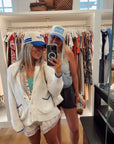 Booked and Busy - Royal Blue Vintage Trucker Hat - My Pampered Life Seattle