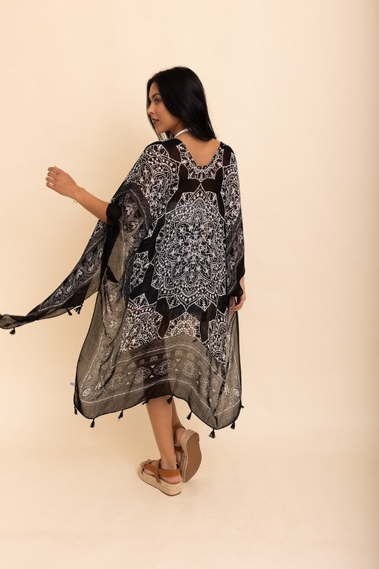 Mandala Tassel Kimono by Leto - Online Only