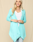 Celeste Full Size Open Front Knit Cardigan