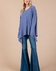 Ces Femme Asymmetrical Long Sleeve top