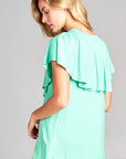 Solid Ruffle Detail Top - Online Only - My Pampered Life Seattle