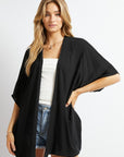 Davi & Dani Favorite Solid Kimono Cardigan