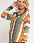 e Luna Wide V-Neck Sweatshirt