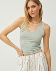 Be Cool V-Neck Wide Strap Tank