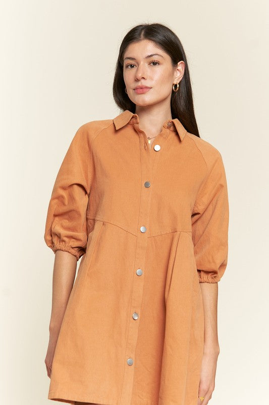 Jade By Jane Washed Denim Style Dress