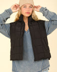 VERY J Zip Up Puffer Padded Warm Vest