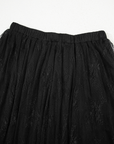 Lace Cascading Tiered High Waist Maxi Skirt