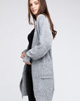 BiBi Twist Knitted Open Front Cardigan With Pockets