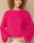 POL Oversized Balloon Sleeve Sweater - Online Only