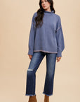 Annie Wear Distressed Raw Hem Straight Leg Cropped Jeans