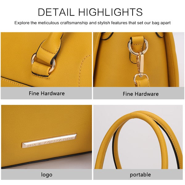 MKF Valeria Satchel with Keyring by Mia K