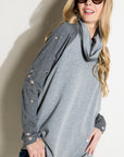 Distressed Terry Mix Tunic - My Pampered Life Seattle