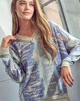 e Luna PLUS Tie Dye Print Sweatshirt