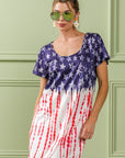 BiBi American Flag Theme Tee Dress