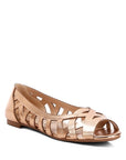 Moira Woven Peep Toe Flats