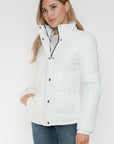 YMI Pocketed Zip Up Turtleneck Puffer Jacket