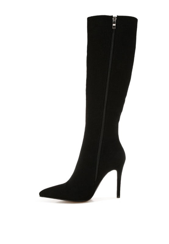 Coastra Rhinestone Embellished Stiletto Boots