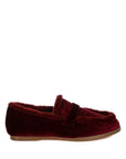 Bastian Fur Detail Velvet Loafers