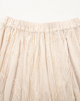 Lace Cascading Tiered High Waist Maxi Skirt